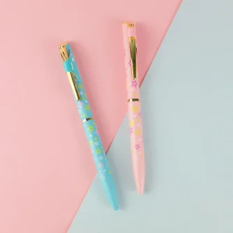 Bút ký cao cấp nét 0,7mm Pentel BL2007 Energel thân kim loại Sakura hoa văn